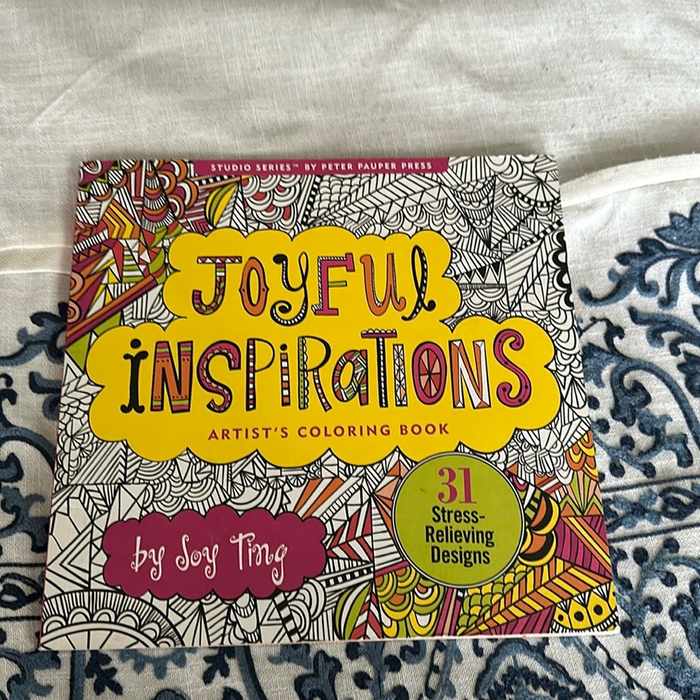 Joyful Inspirations artist coloring book 31 stress relieving designs